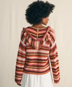 Hot Beach Bonfire Crochet Hoodie - Women Sweaters|Hoodies & Sweatshirts