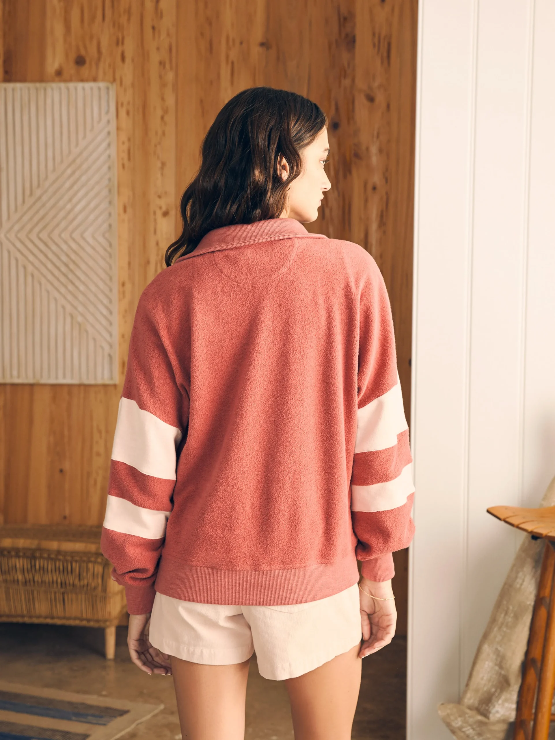 Online Beach Fleece Quarter Zip - Women Hoodies & Sweatshirts