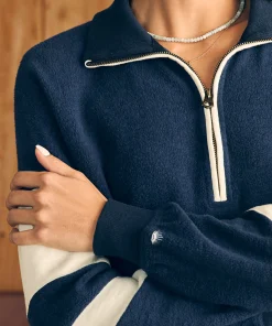 Fashion Beach Fleece Quarter Zip - Women Hoodies & Sweatshirts