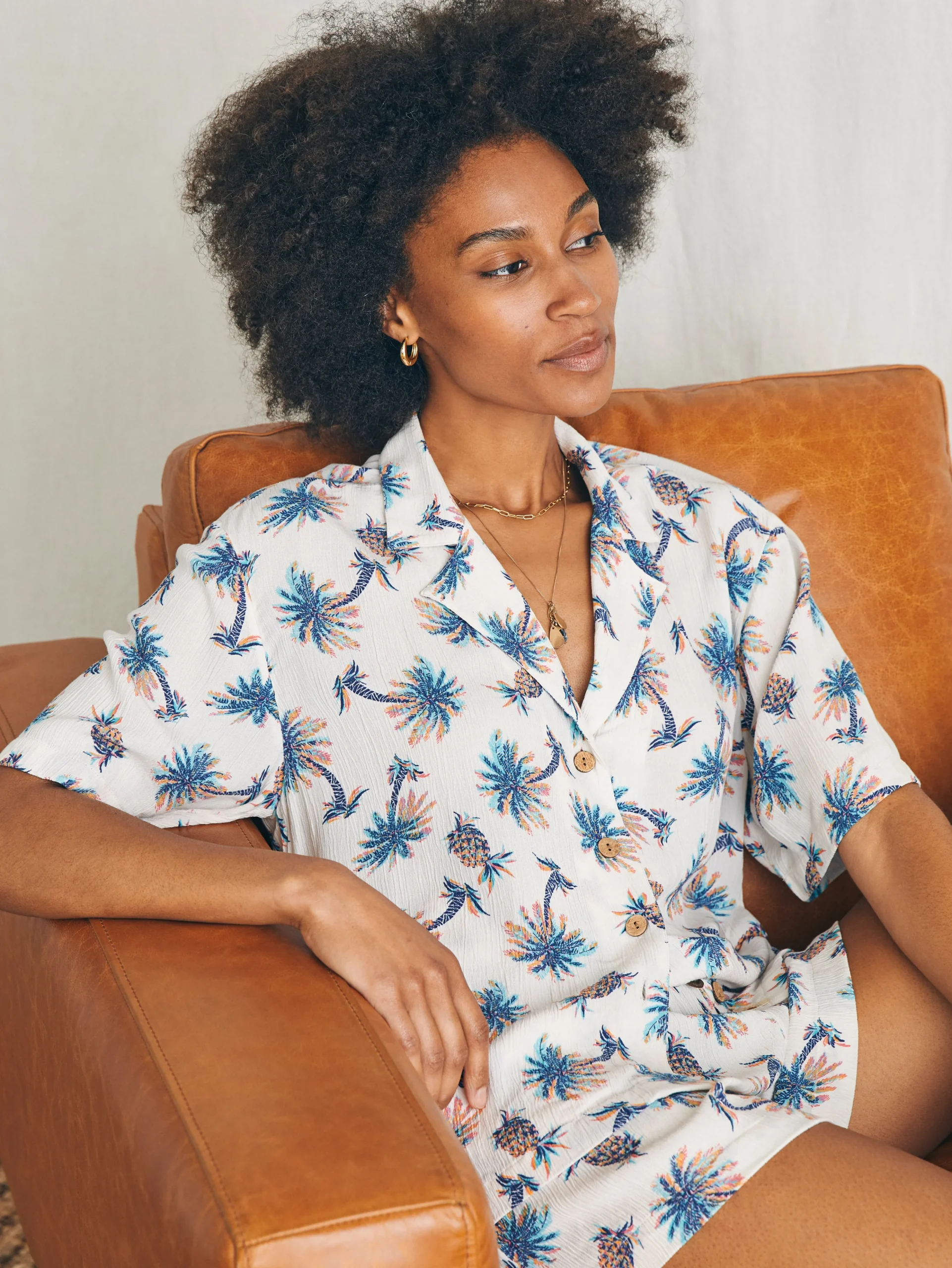 Online Cabana Camp Shirt - Women Shirts & Tops
