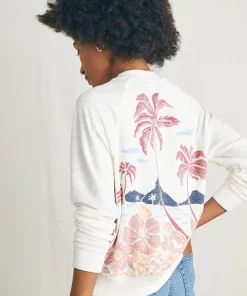 Best Cabana Towel Terry Crew - Women Hoodies & Sweatshirts