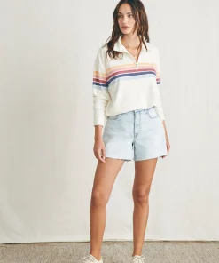 Discount Cabana Towel Terry Quarter Zip - Women Hoodies & Sweatshirts