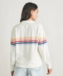 Discount Cabana Towel Terry Quarter Zip - Women Hoodies & Sweatshirts