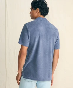 Clearance Cabana Towel Terry Surf Stripe Polo Shirt - Polo Shirts