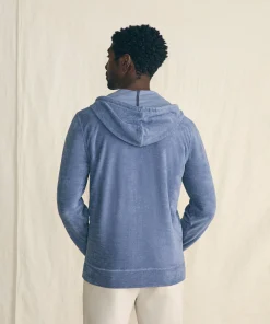 Fashion Cabana Towel Terry Zip Hoodie - Hoodies & Sweatshirts