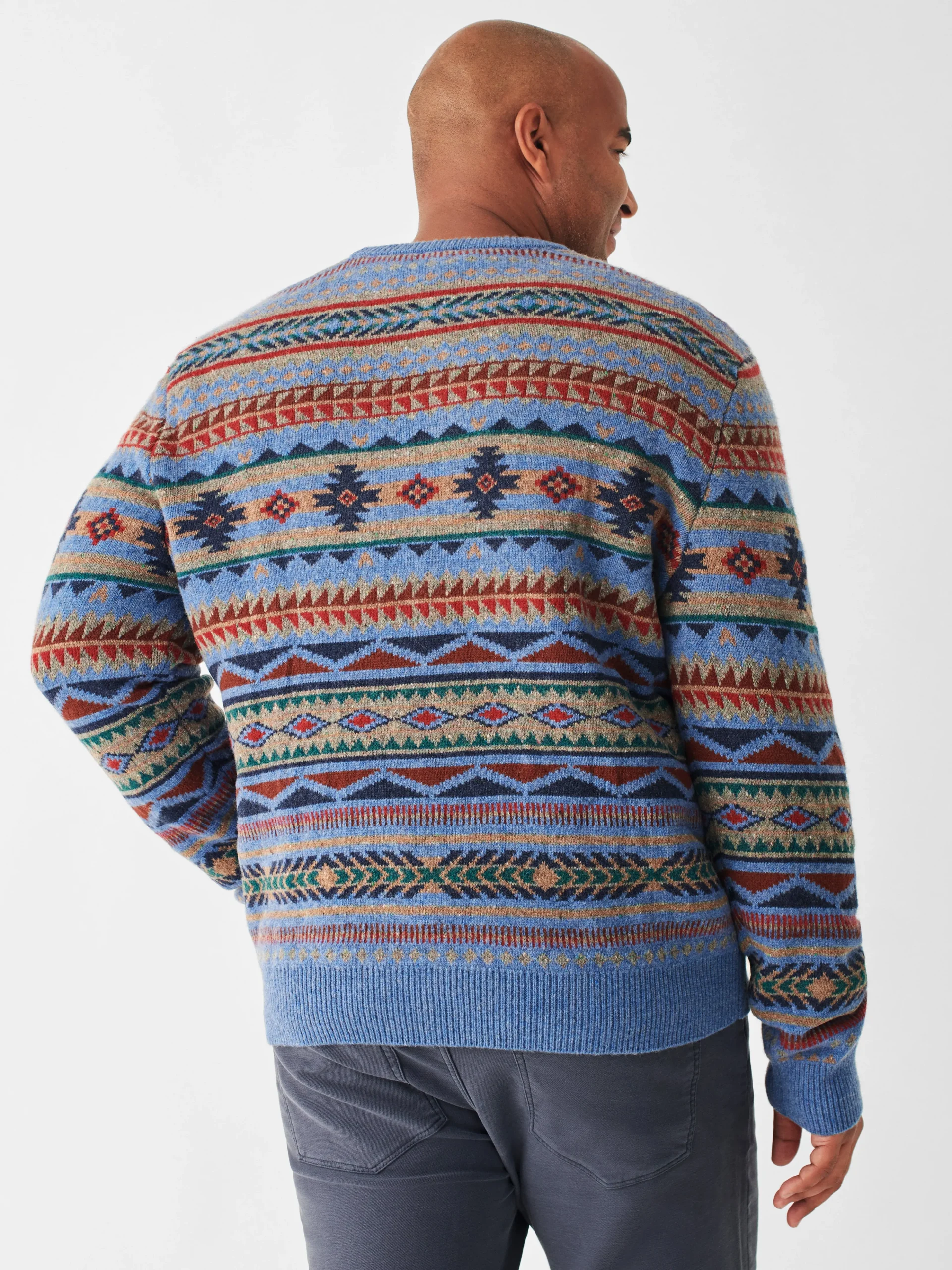 Clearance Doug Good Feather Fair Isle Sweater - Sweaters
