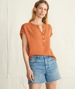 Outlet Dream Cotton Gauze Desmond Top - Women Shirts & Tops