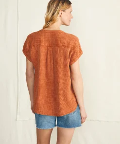 Outlet Dream Cotton Gauze Desmond Top - Women Shirts & Tops