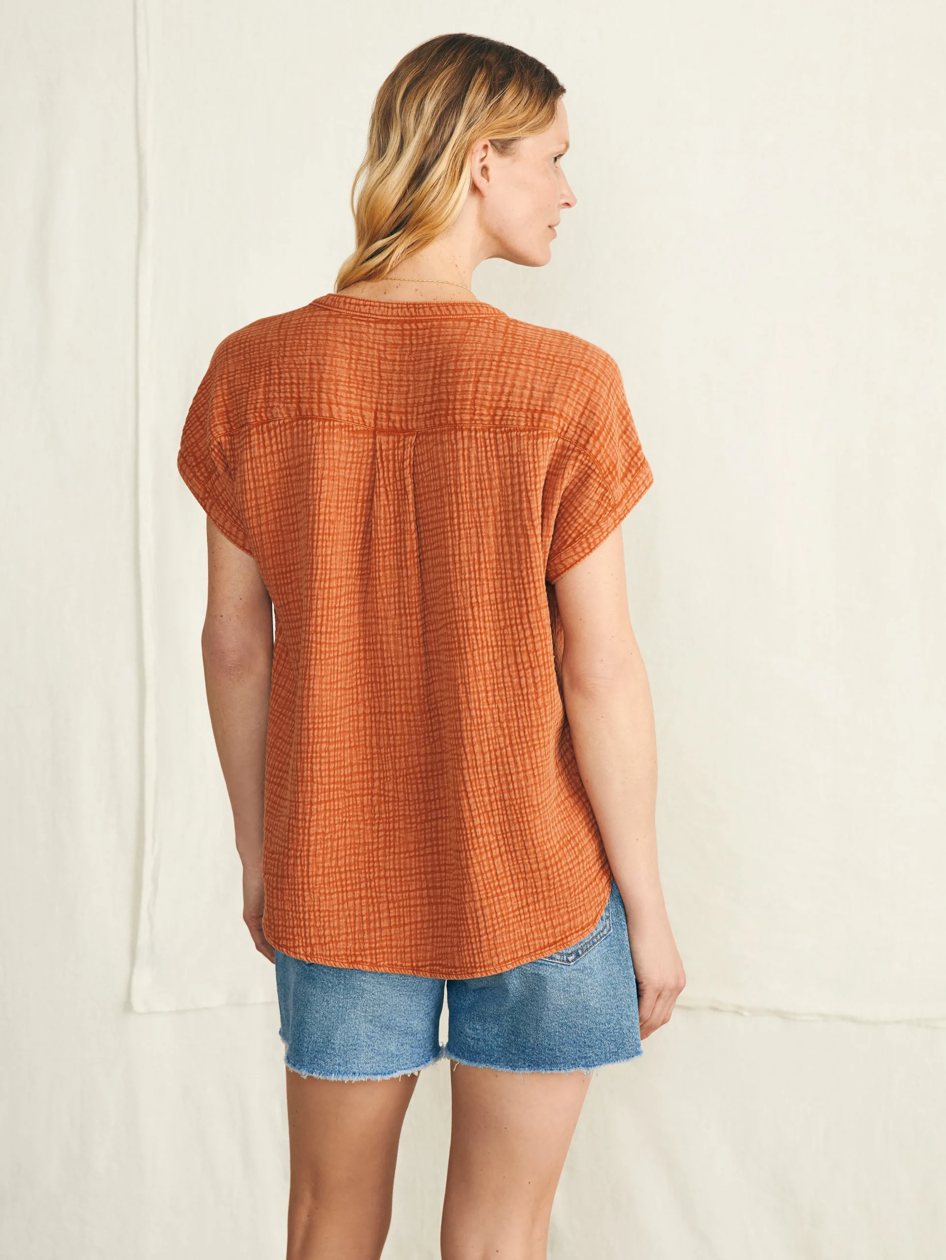 Outlet Dream Cotton Gauze Desmond Top - Women Shirts & Tops