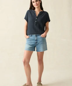 Best Dream Cotton Gauze Desmond Top - Women Shirts & Tops