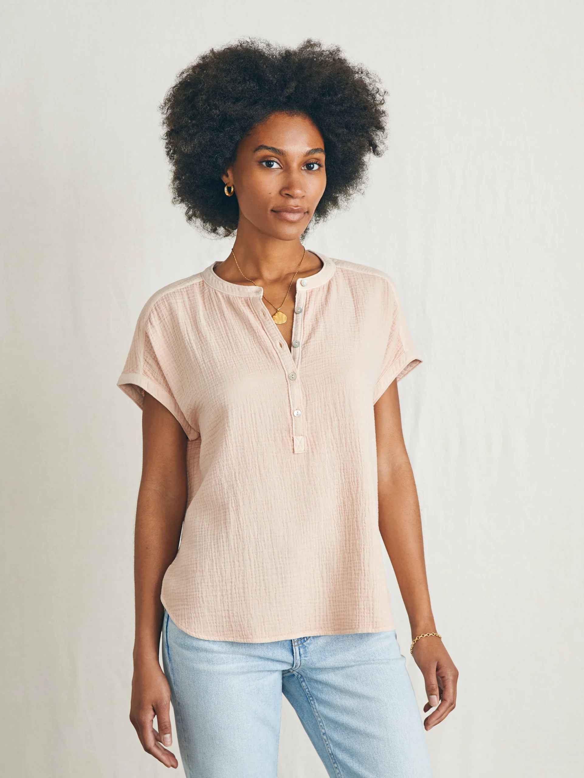 Sale Dream Cotton Gauze Desmond Top - Women Shirts & Tops