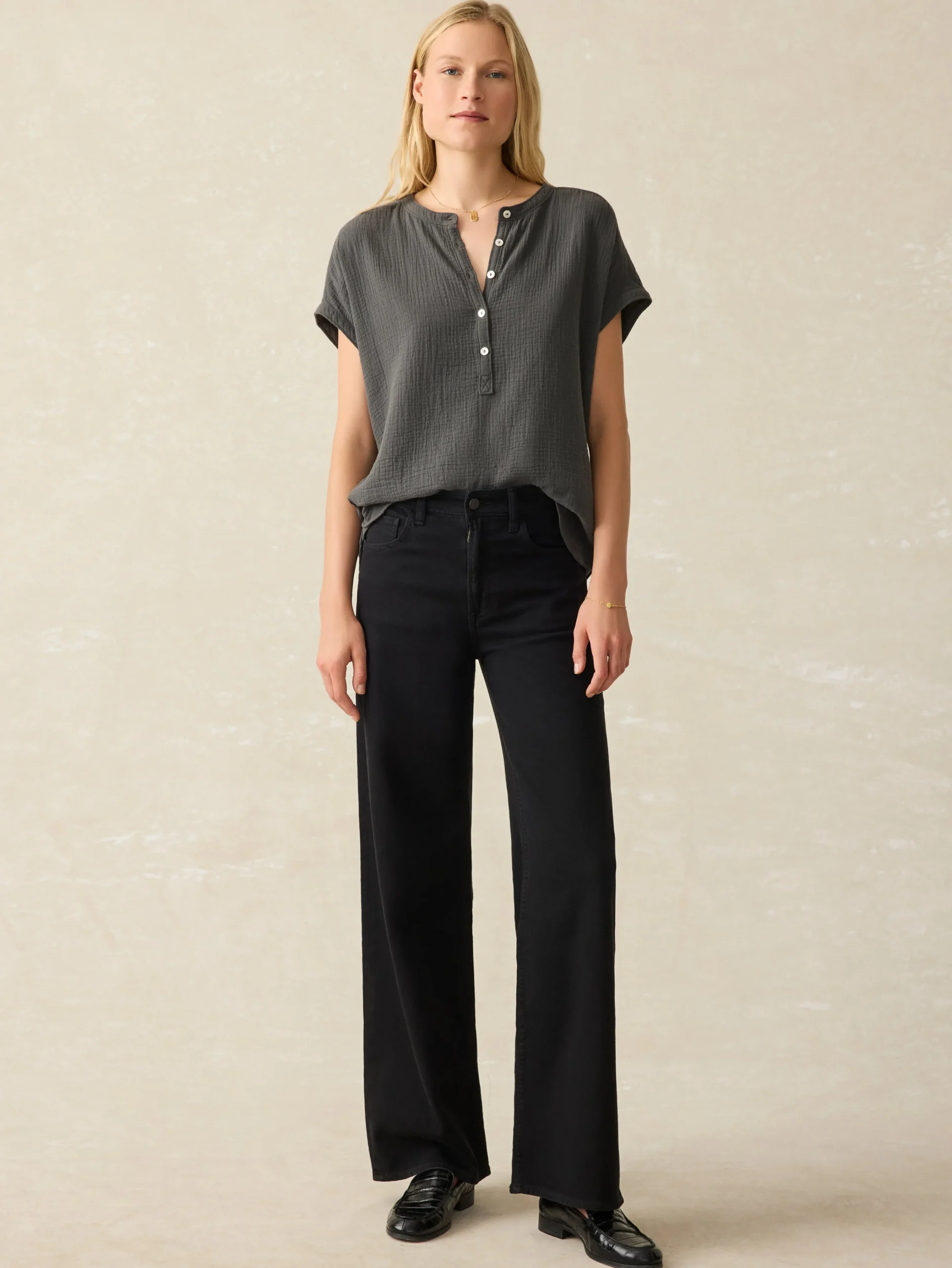 Sale Dream Cotton Gauze Desmond Top - Women Shirts & Tops