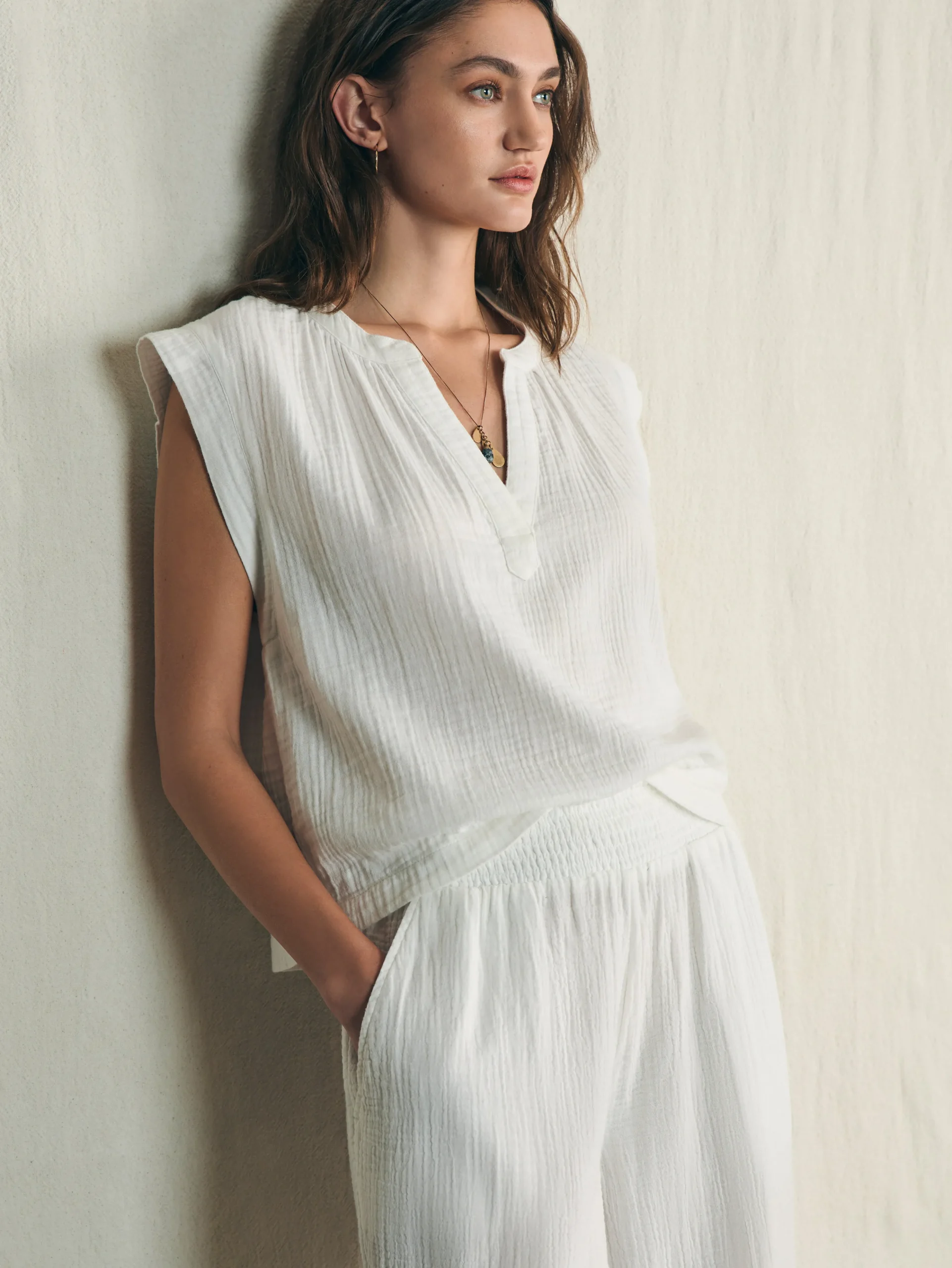 Online Dream Cotton Gauze Dylan Top - Women Shirts & Tops