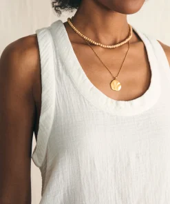 Fashion Dream Cotton Gauze Scoop Neck Tank - Women Shirts & Tops