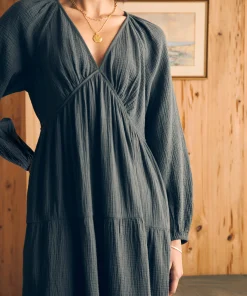 Hot Dream Cotton Gauze Sirene Midi Dress - Women Dresses