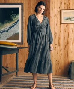 Hot Dream Cotton Gauze Sirene Midi Dress - Women Dresses