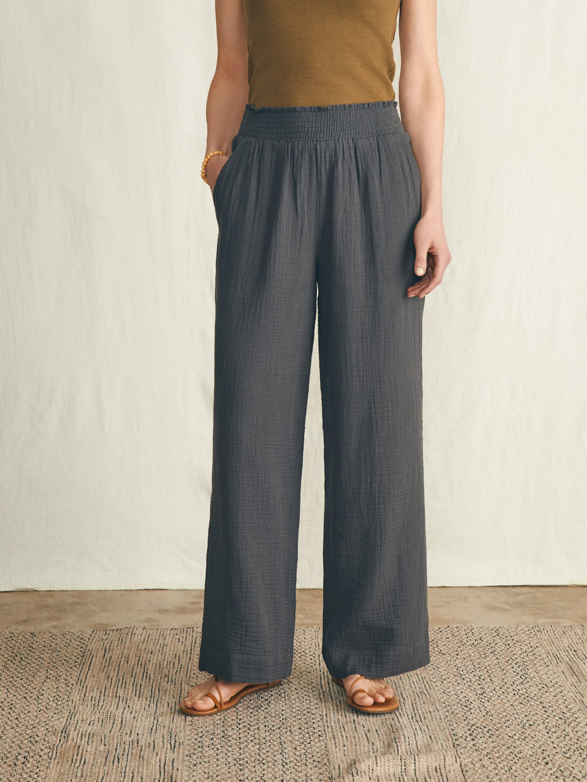 New Dream Cotton Gauze Wide Leg Pant - Women Pants|Swim