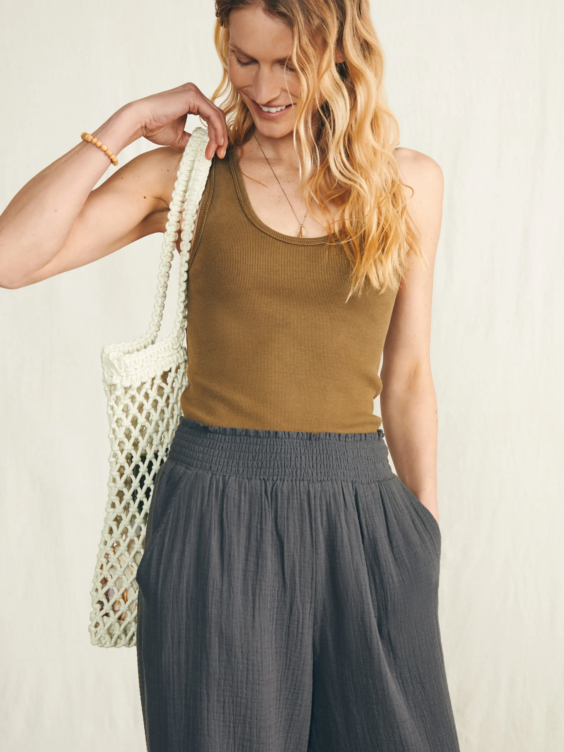 New Dream Cotton Gauze Wide Leg Pant - Women Pants|Swim