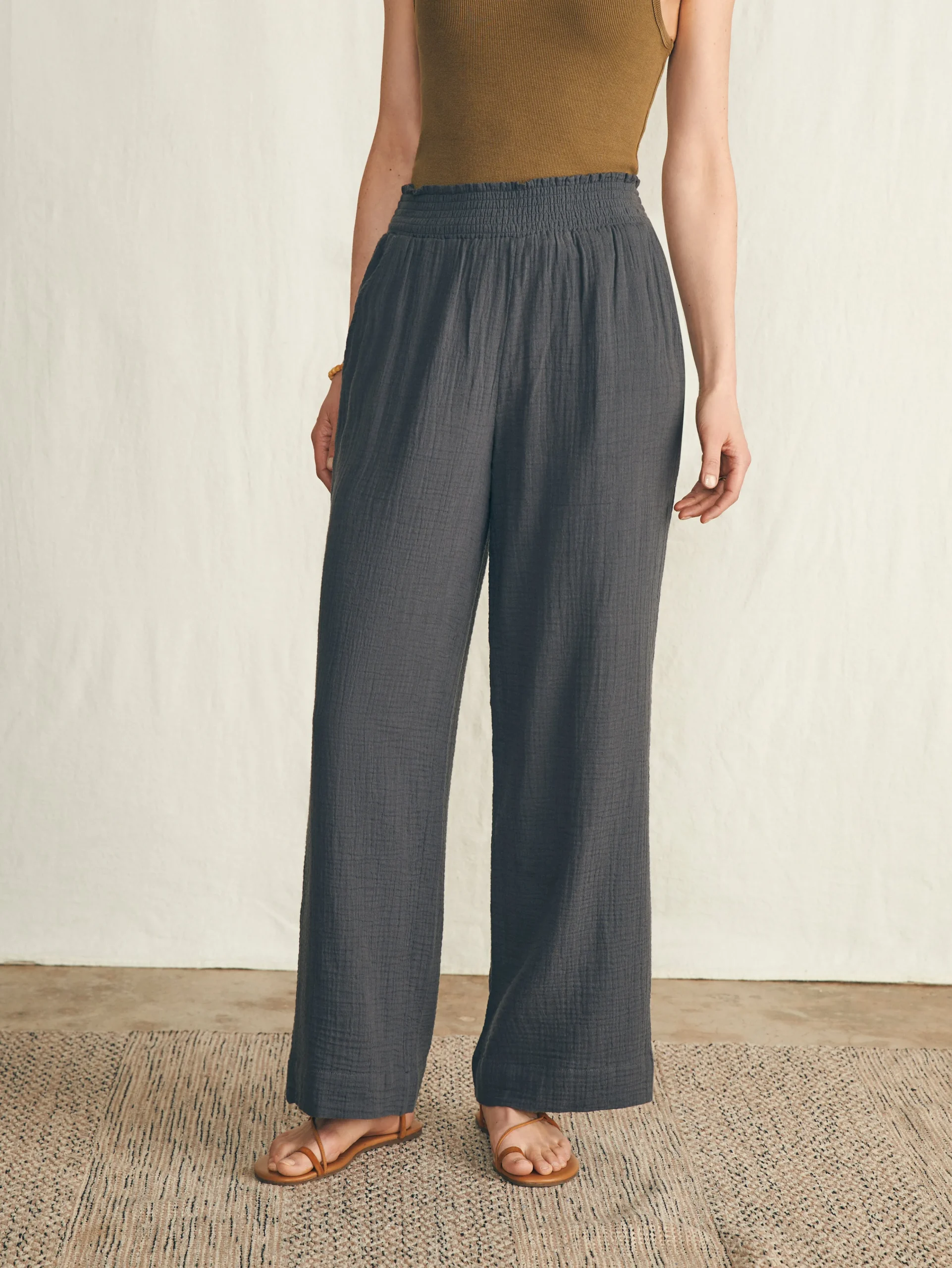 New Dream Cotton Gauze Wide Leg Pant - Women Pants|Swim