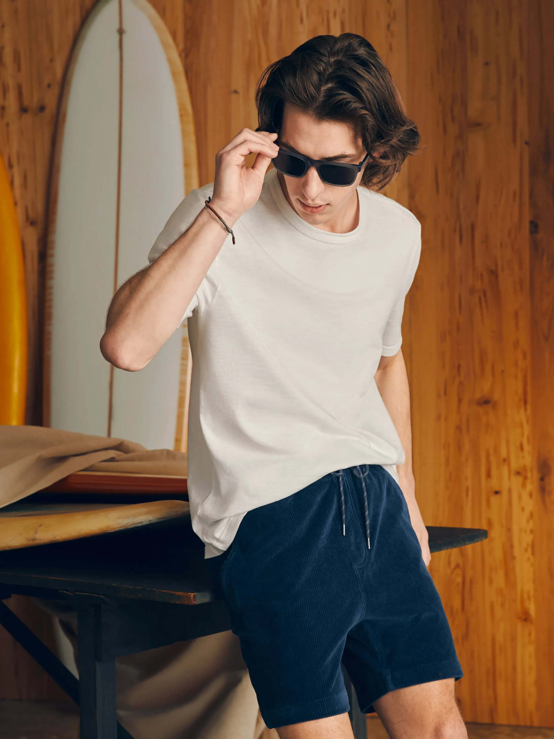 Fashion Essential Italian Knit Cord Short (6" Inseam) - Shorts