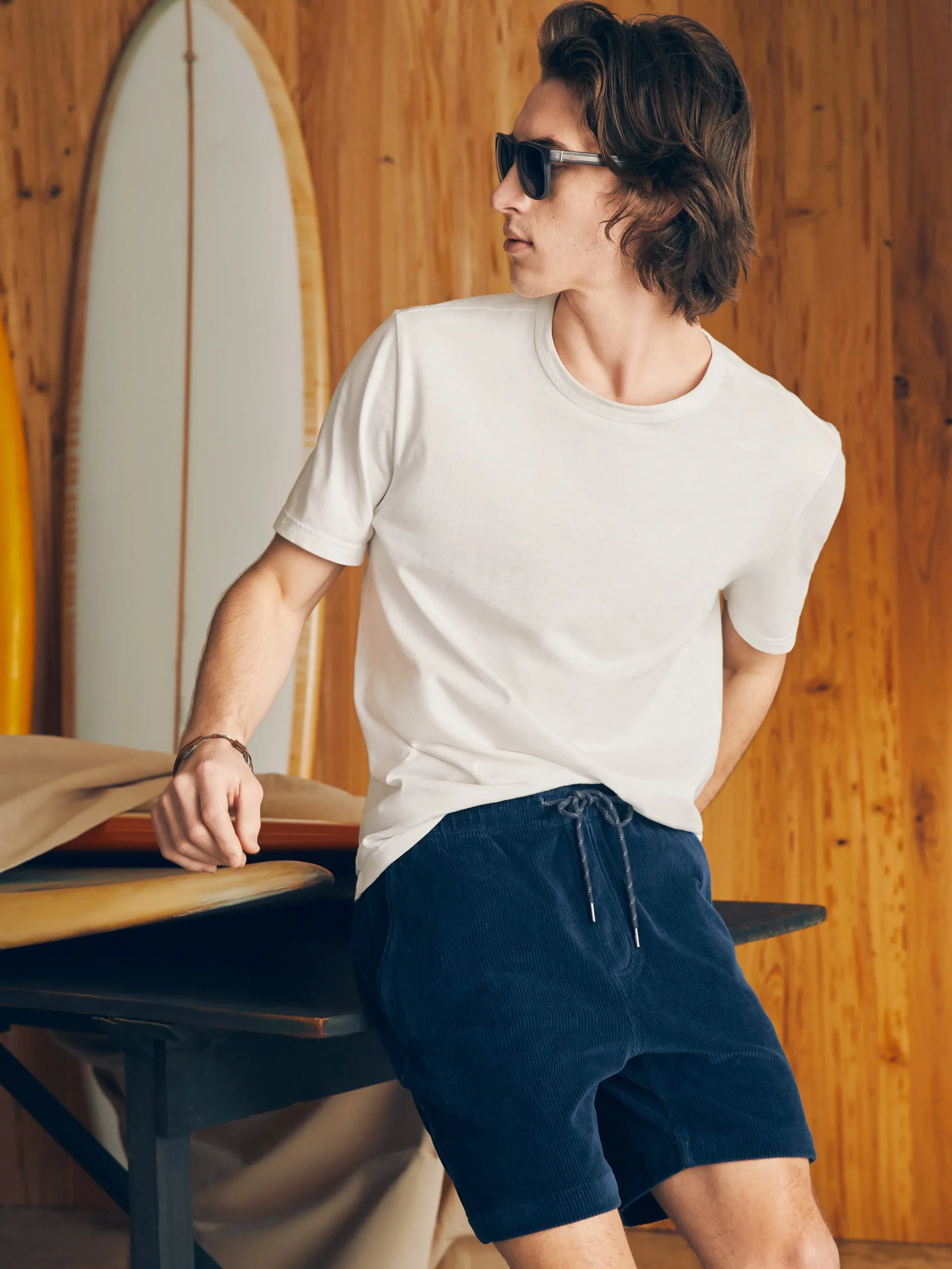 Fashion Essential Italian Knit Cord Short (6" Inseam) - Shorts