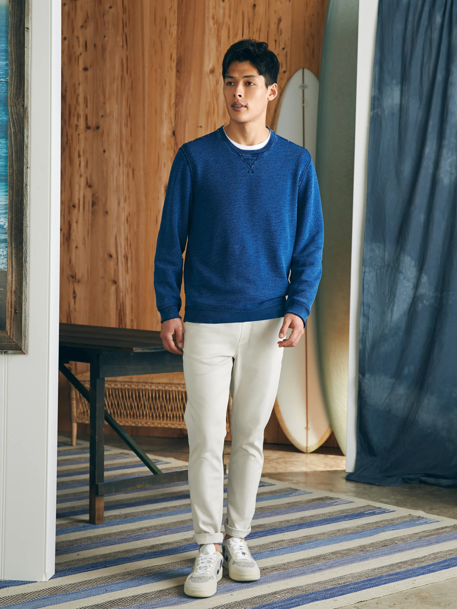 Outlet Indigo Crewneck - Hoodies & Sweatshirts