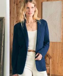 Clearance Inlet Knit Blazer - Women Blazers & Outerwear