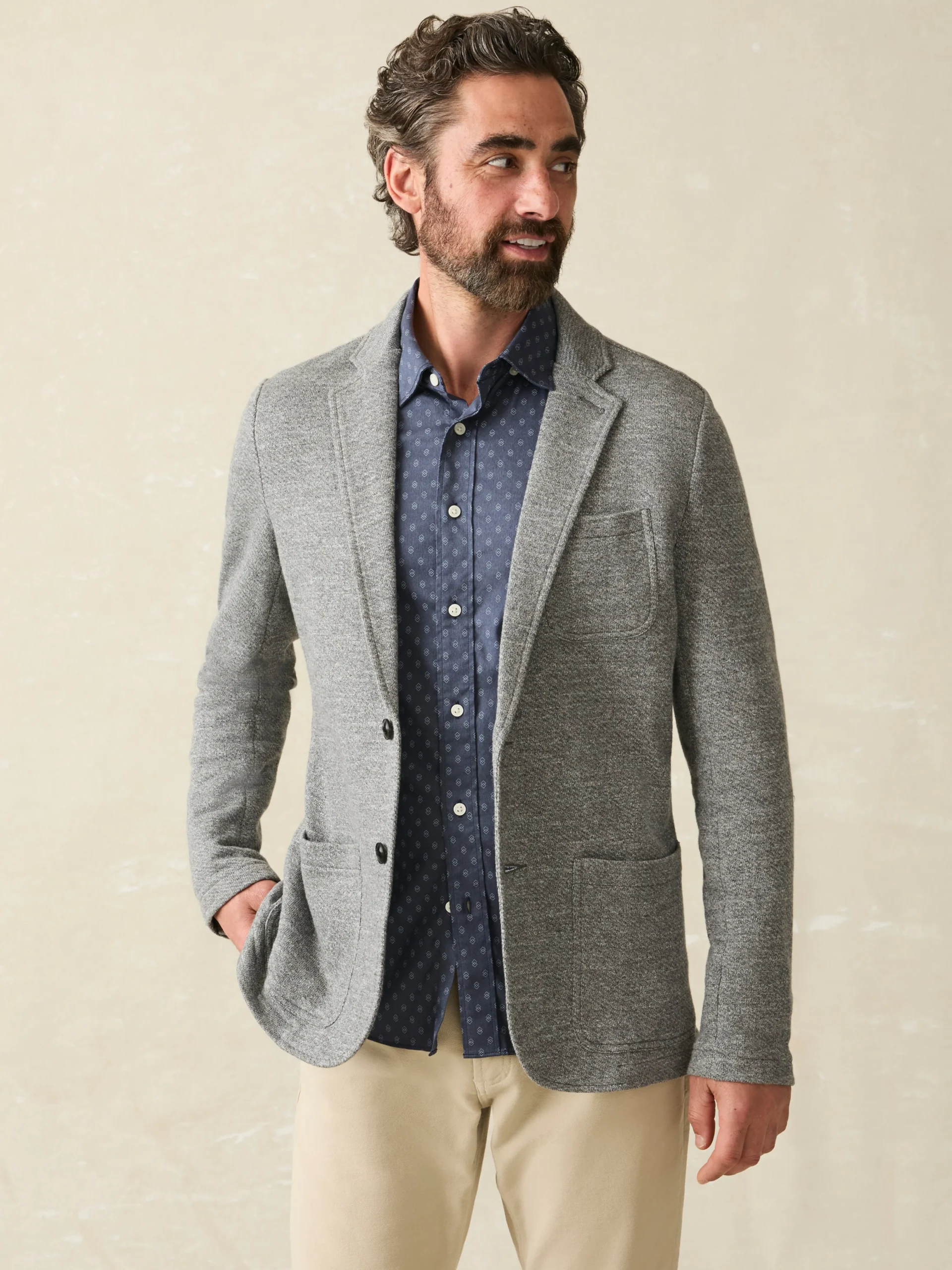 Outlet Inlet Knit Blazer - Blazers