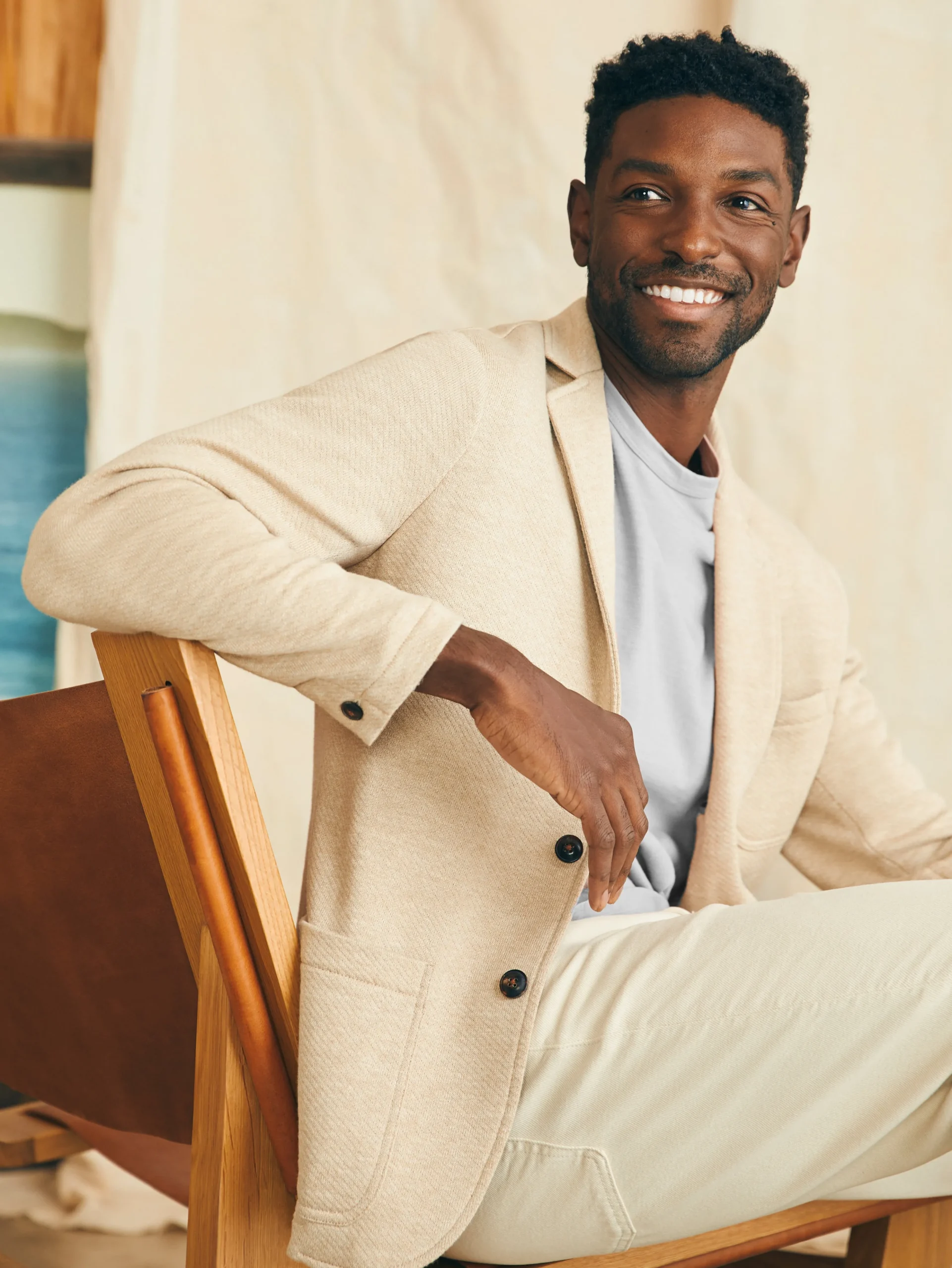 Online Inlet Knit Blazer (Short) - Blazers