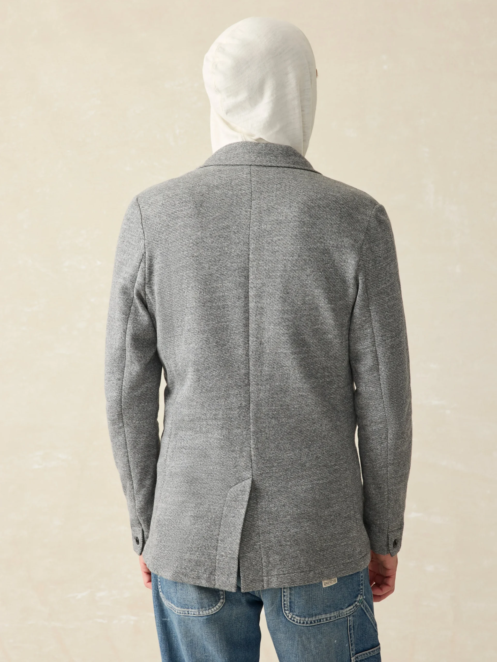 Fashion Inlet Knit Blazer (Short) - Blazers