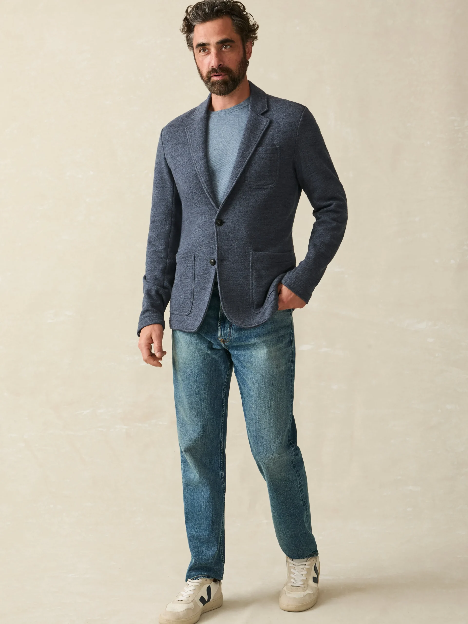 Fashion Inlet Knit Blazer (Tall) - Blazers