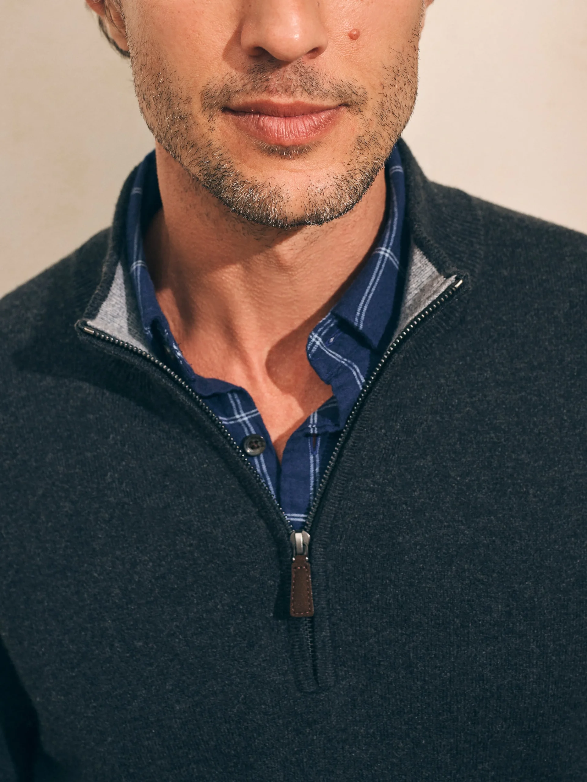 Fashion Jackson Quarter Zip Sweater - Sweaters