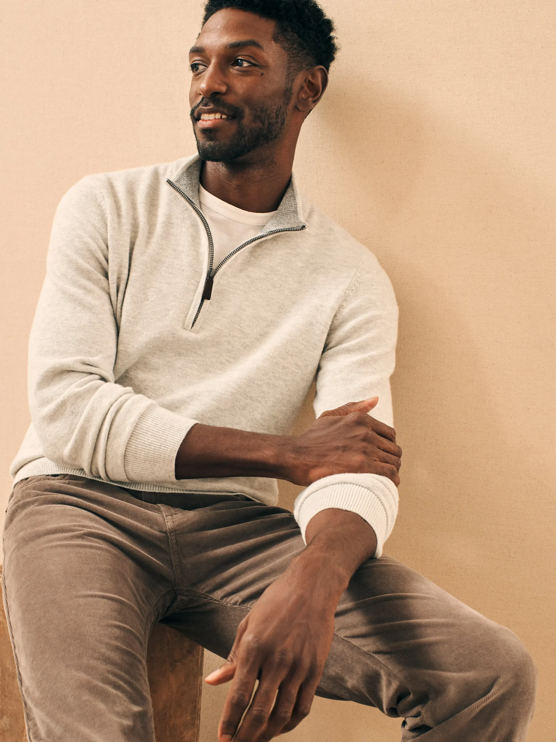 Fashion Jackson Quarter Zip Sweater - Sweaters