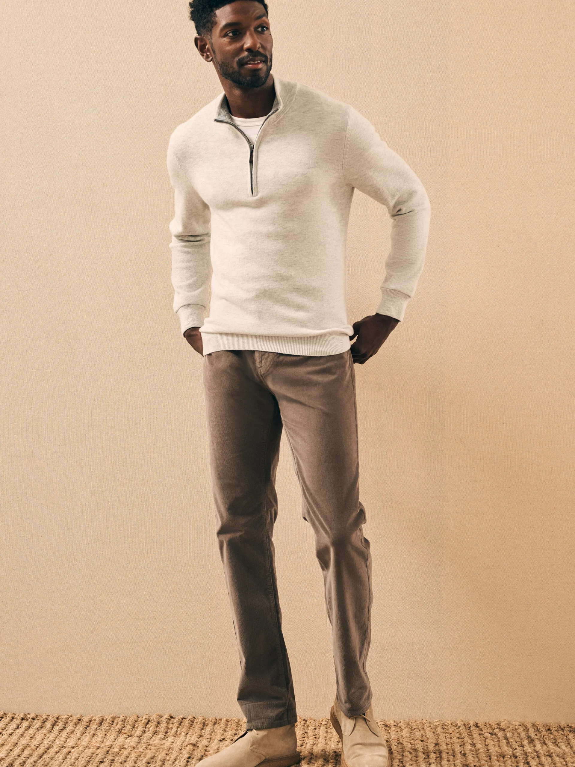 Fashion Jackson Quarter Zip Sweater - Sweaters