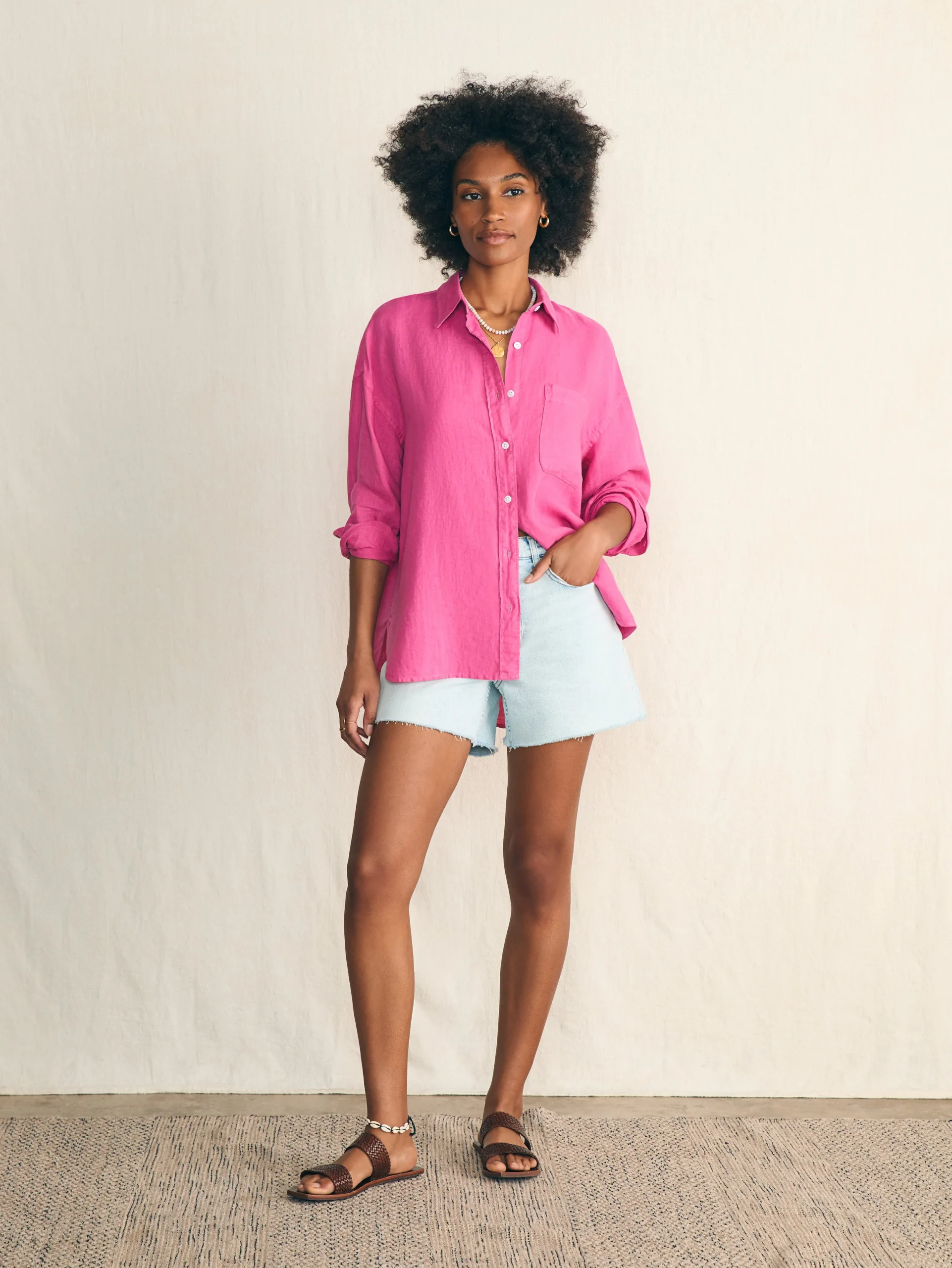 Discount Laguna Linen Relaxed Shirt - Women Shirts & Tops