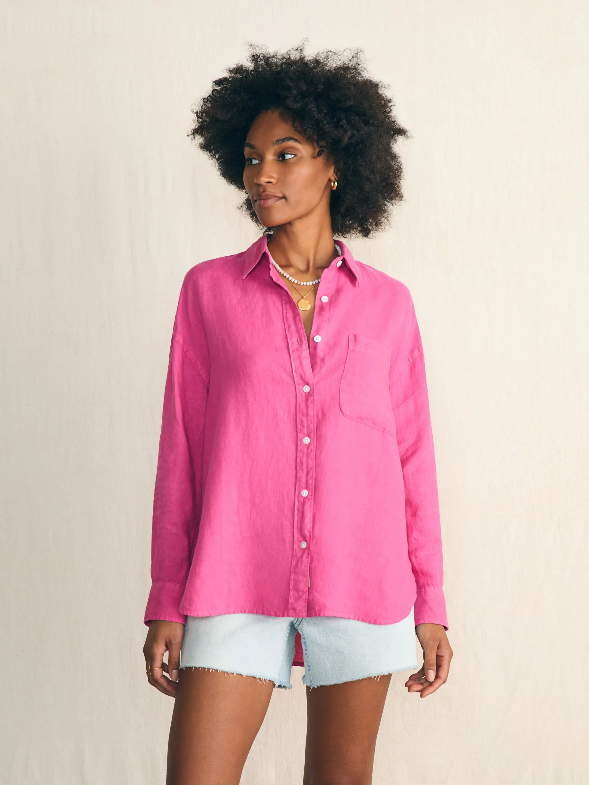 Discount Laguna Linen Relaxed Shirt - Women Shirts & Tops