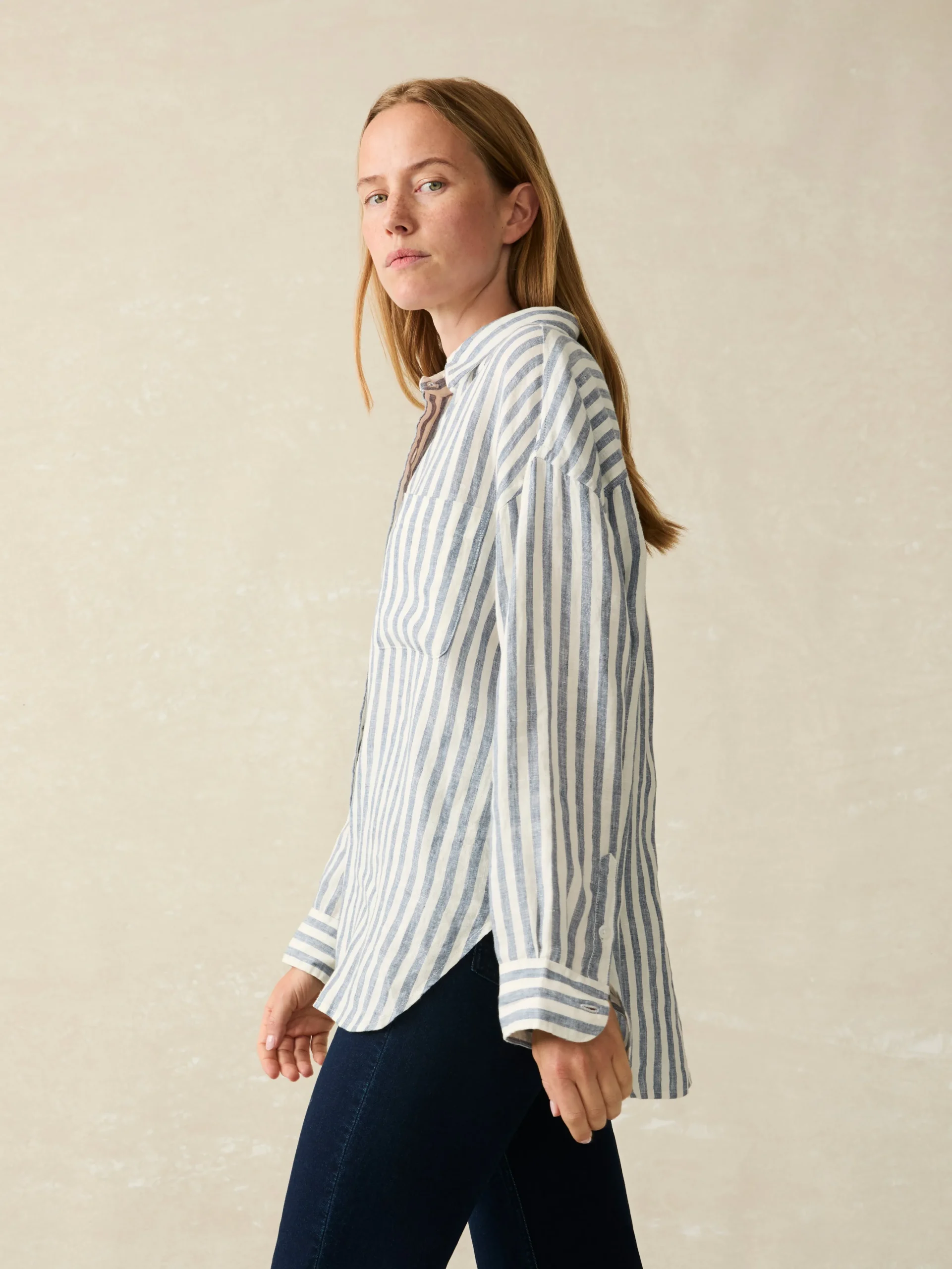 Outlet Laguna Linen Relaxed Shirt - Women Shirts & Tops