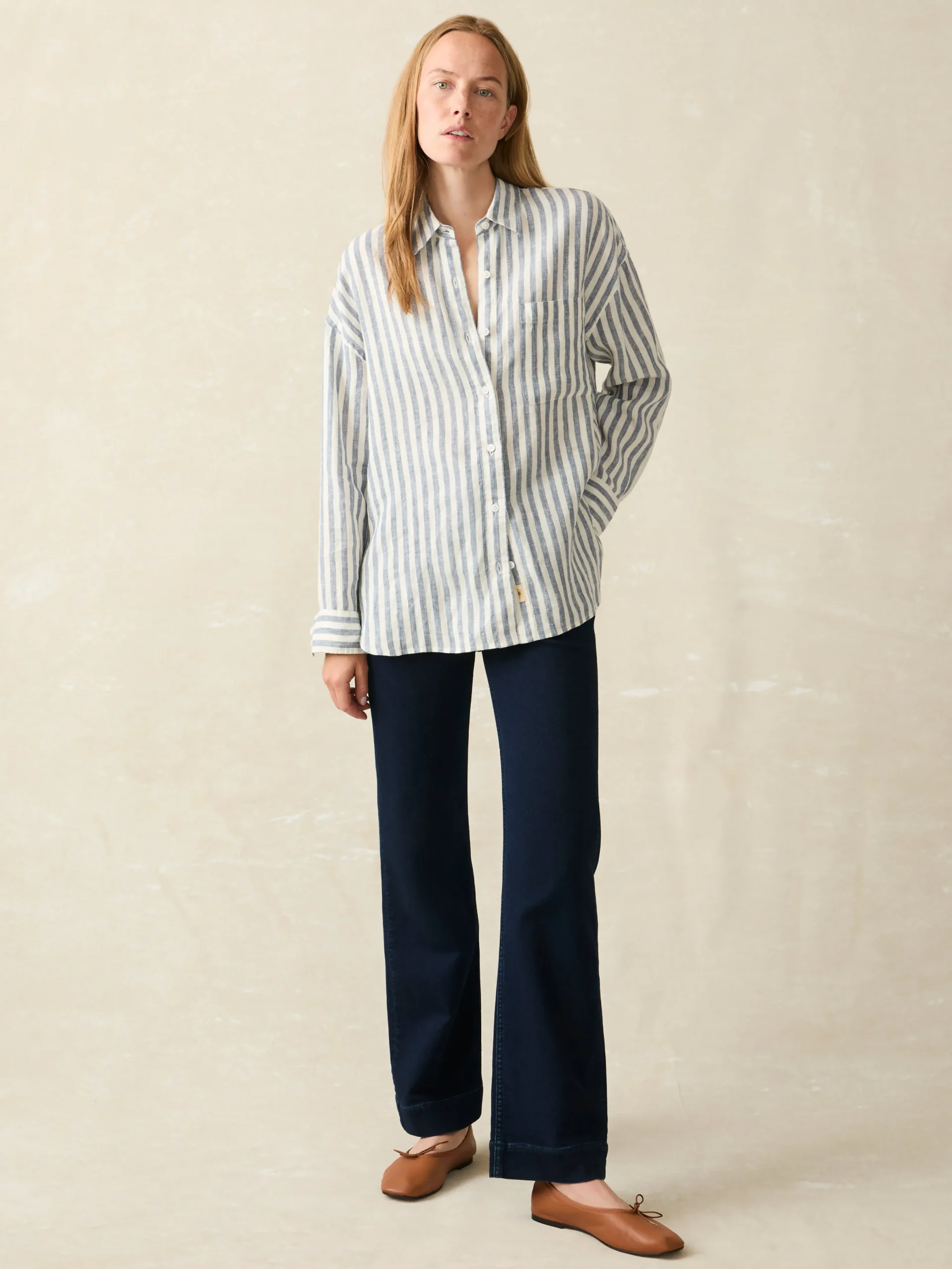 Outlet Laguna Linen Relaxed Shirt - Women Shirts & Tops