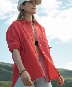 Outlet Laguna Linen Relaxed Shirt - Women Shirts & Tops