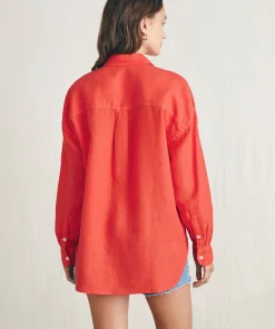 Outlet Laguna Linen Relaxed Shirt - Women Shirts & Tops