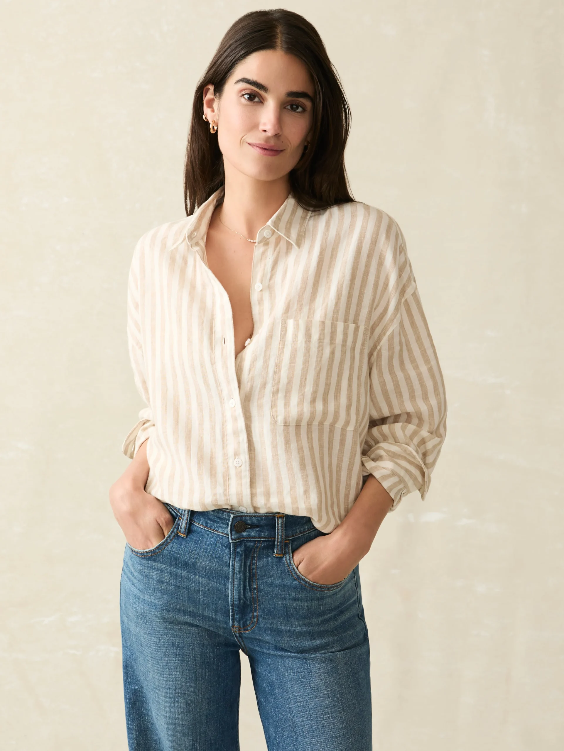 Discount Laguna Linen Relaxed Shirt - Women Shirts & Tops