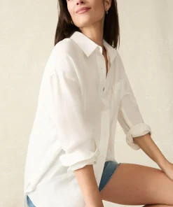 Sale Laguna Linen Relaxed Shirt - Women Shirts & Tops