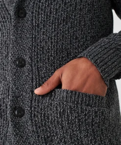 Clearance Marled Cotton Cardigan - Sweaters