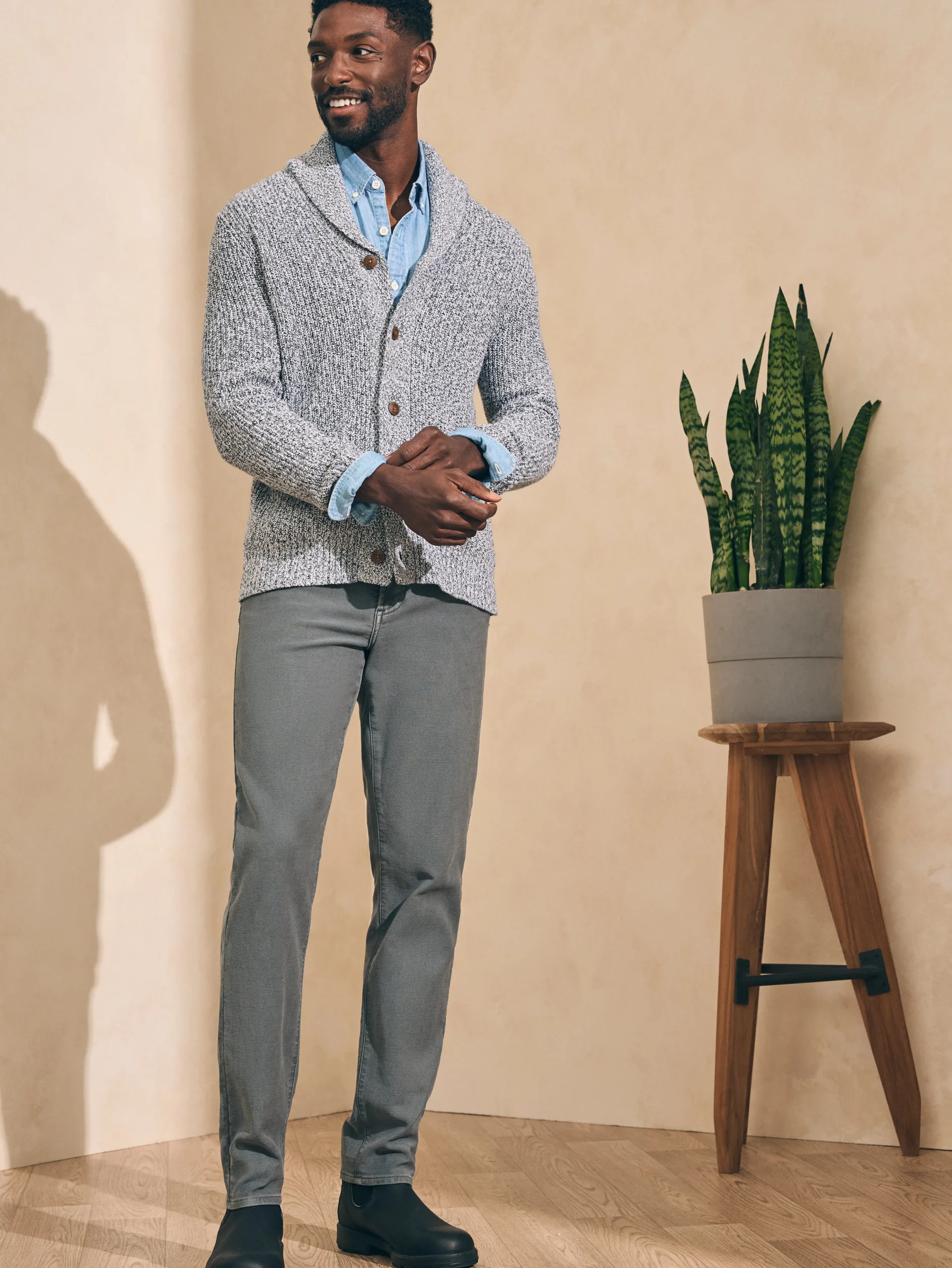 Sale Marled Cotton Cardigan - Sweaters