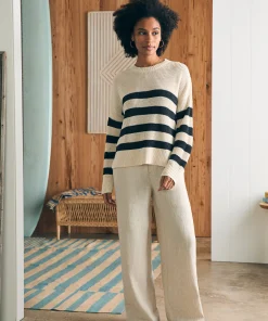 Fashion Miramar Linen Crew Sweater - Women Sweaters