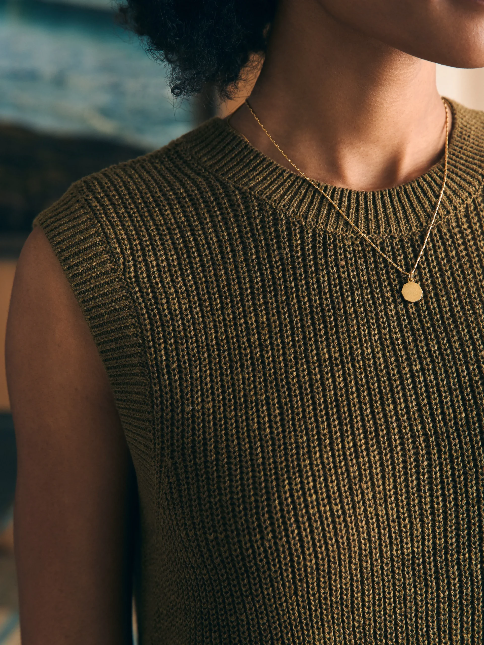 Outlet Miramar Linen Muscle Tank - Women Sweaters