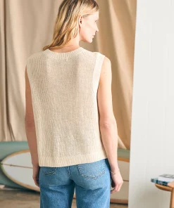 Hot Miramar Linen Muscle Tank - Women Sweaters