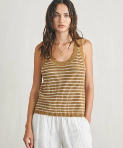 Outlet Miramar Linen Scoop Neck Tank - Women Sweaters