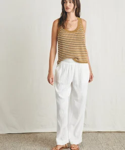 Outlet Miramar Linen Scoop Neck Tank - Women Sweaters