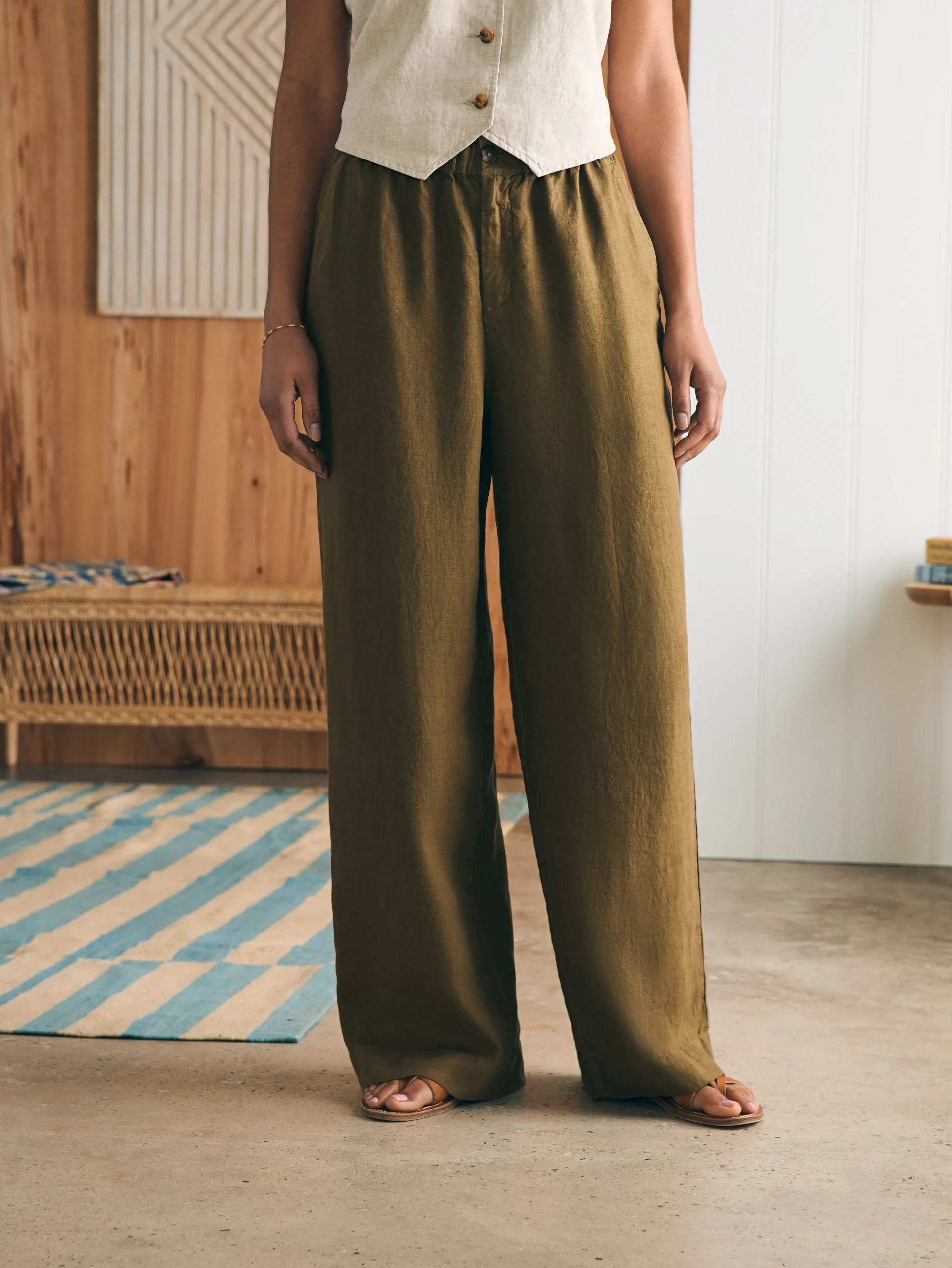 Fashion Monterey Linen Pant - Women Pants
